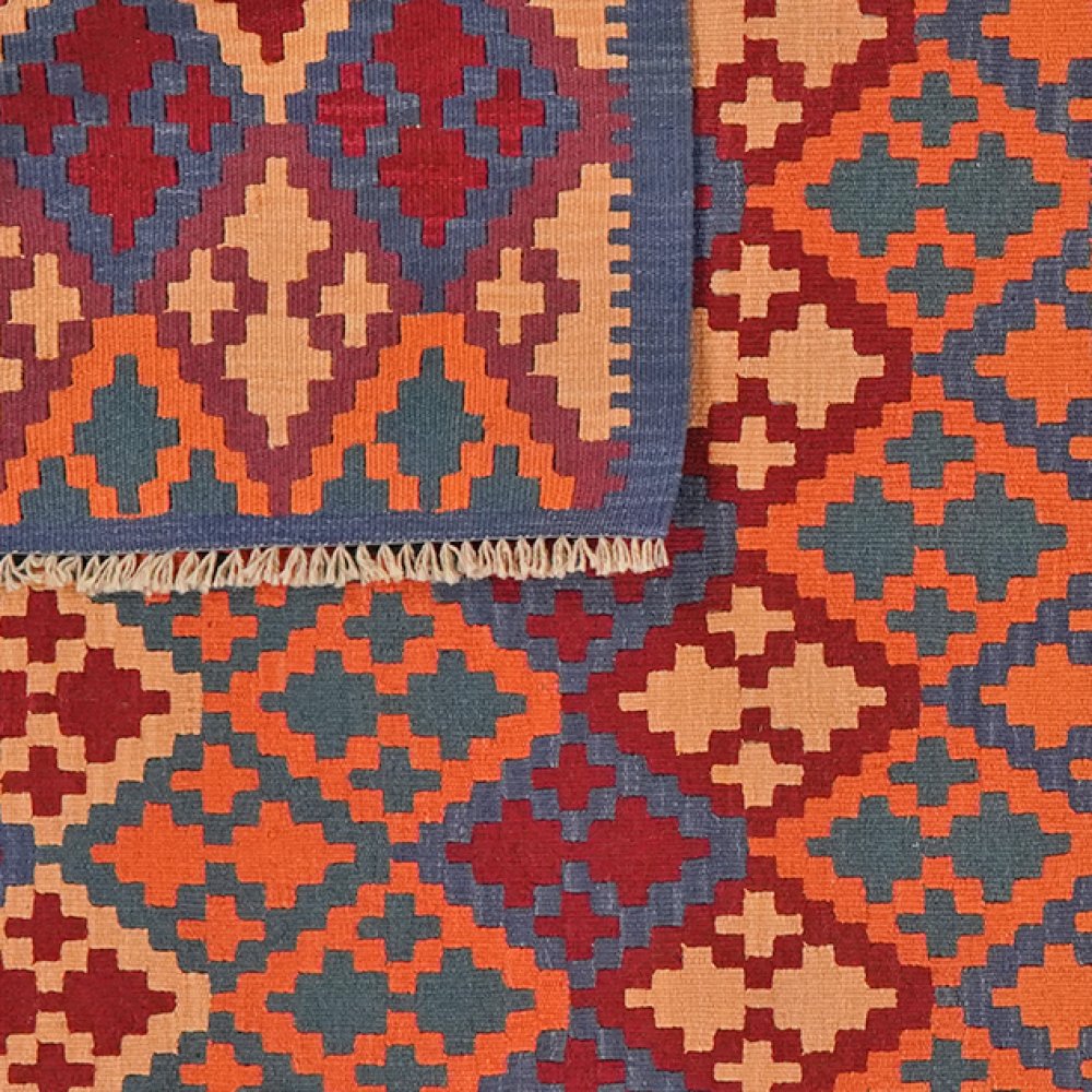 Kelim Gashgai — Handmade, 180x235 cm, Multicolor, 100% Virgin Wool | View 6