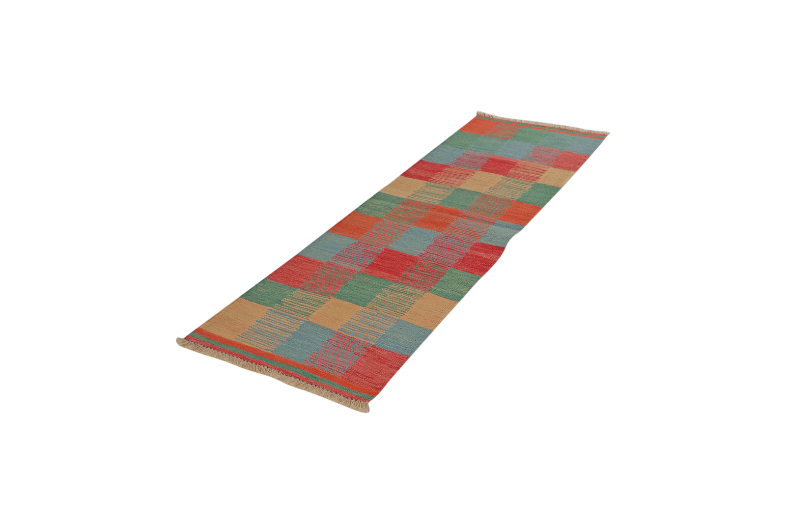 Kelim Gashgai — Handgefertigt, 201x62 cm, Bunt, 100% Virgin Wool | View 6