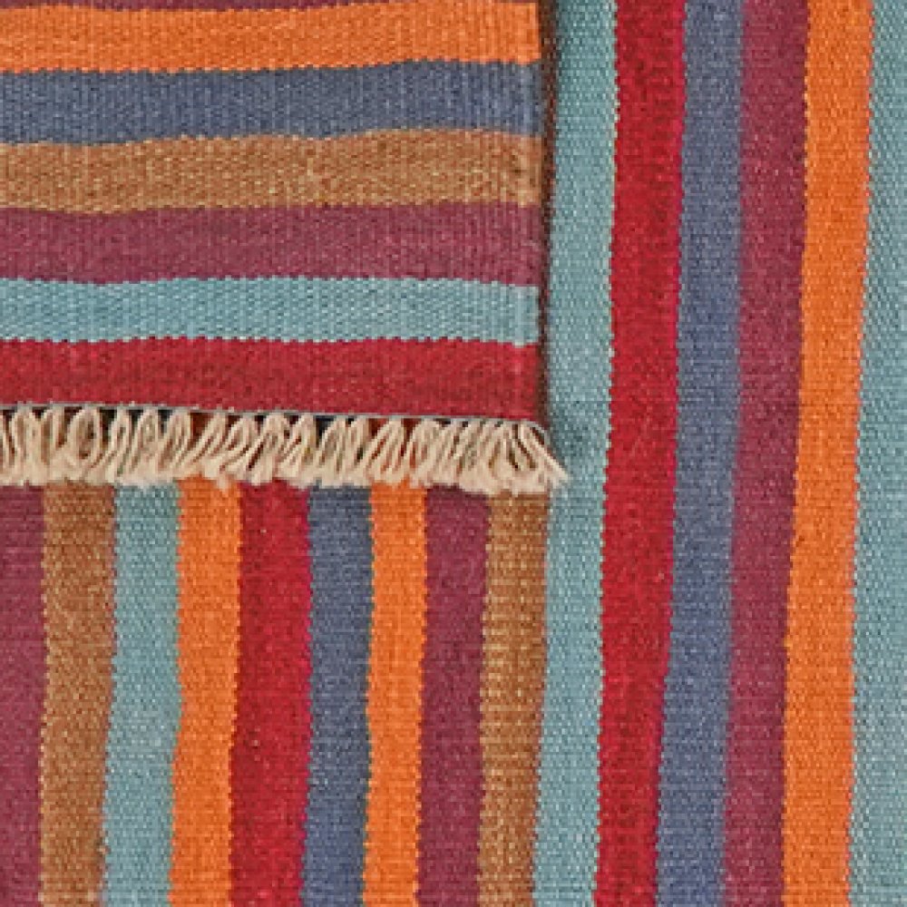 Kelim Gashgai — Handmade, 63x199 cm, Multicolor, 100% Virgin Wool | View 6
