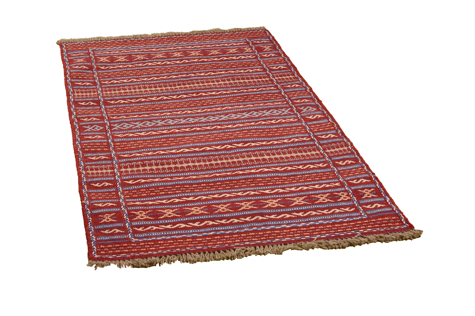 Kelim Kordi — Handmade, 83x120 cm, Red, 100% Virgin Wool | View 4