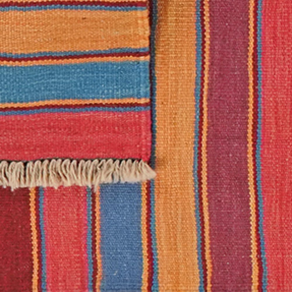 Kelim Gashgai — Handmade, 57x196 cm, Multicolor, 100% Virgin Wool | View 6