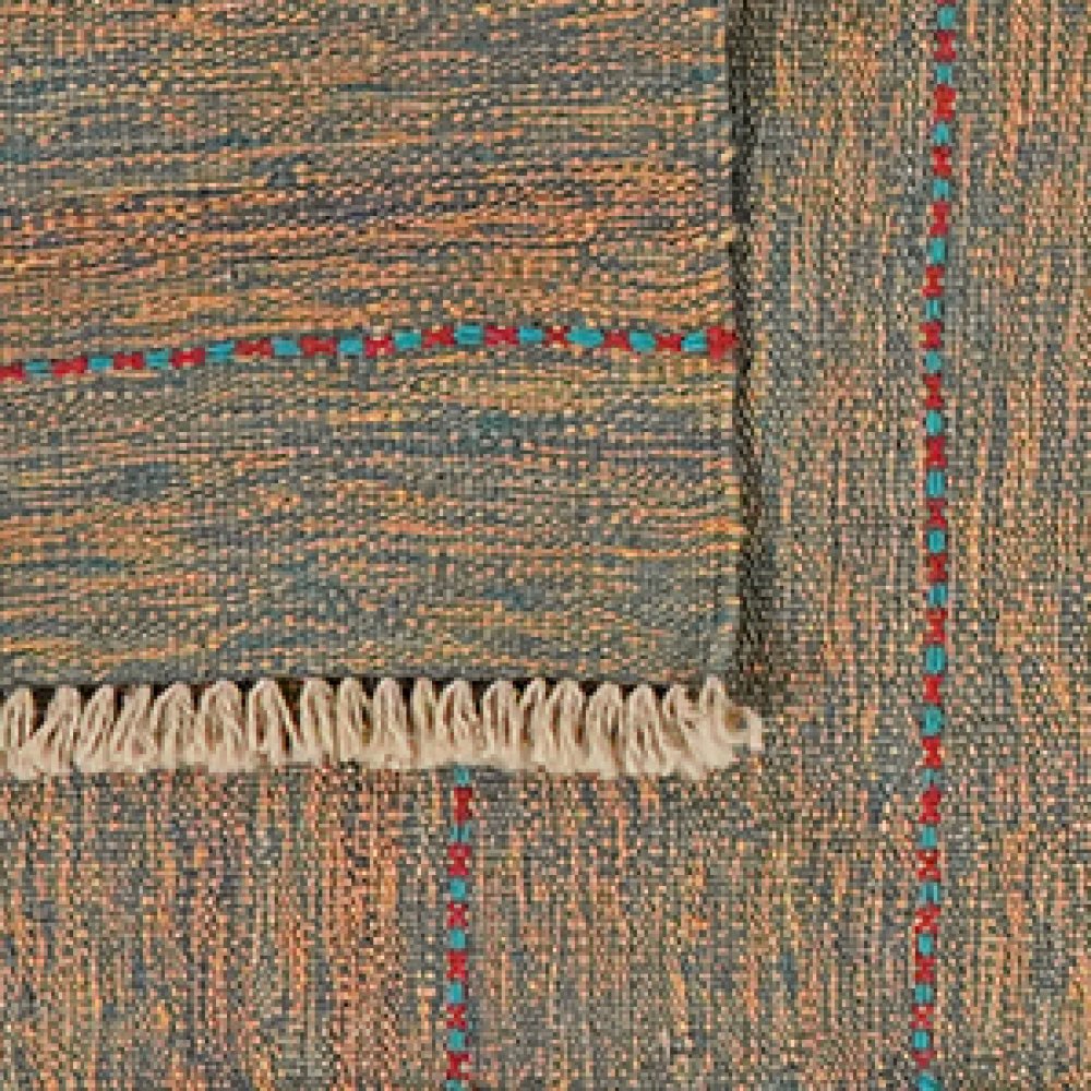 Kelim Gashgai — Handmade, 65x187 cm, Brown, 100% Virgin Wool | View 6