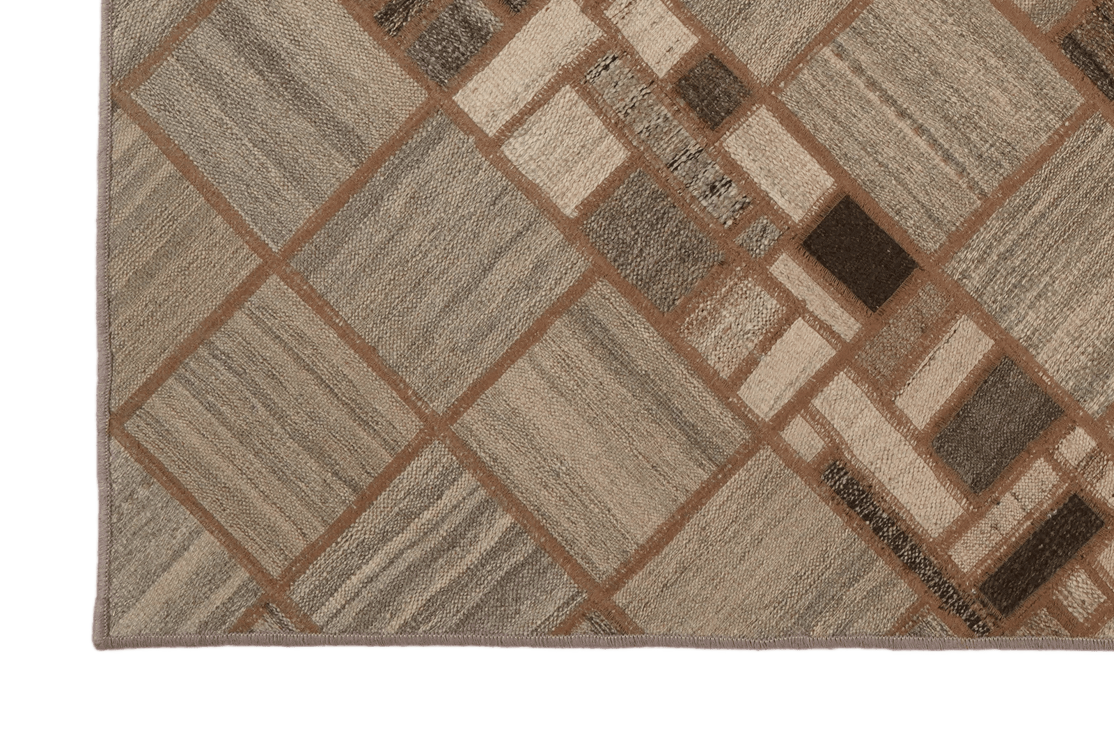 Kelim Tekkeh — Handmade, 150x200 cm, Beige, 100% Virgin Wool | View 3