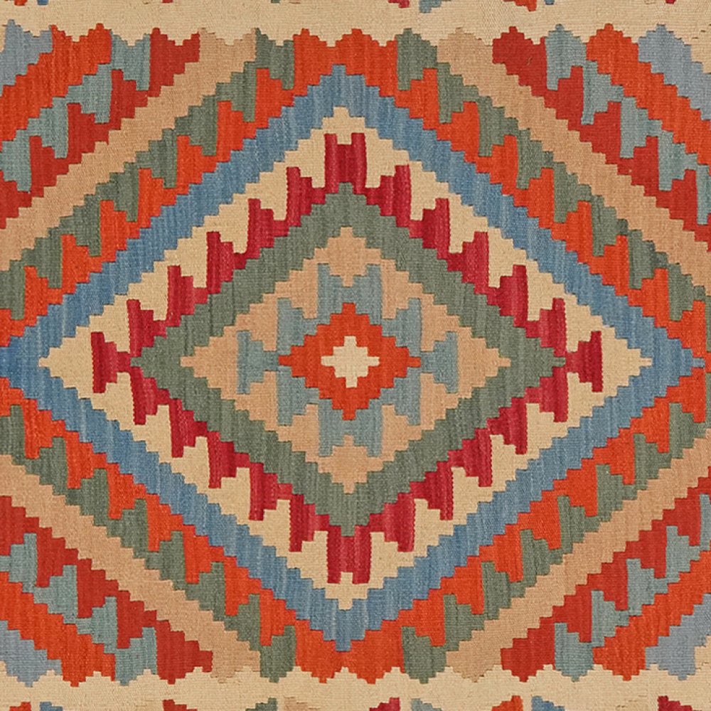 Kelim Gashgai — Handmade, 125x178 cm, Multicolor, 100% Virgin Wool | View 4
