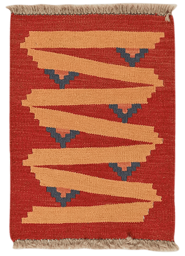 Kelim Gashgai — Handmade, 43x59 cm, Multicolor, 100% Virgin Wool | Main view