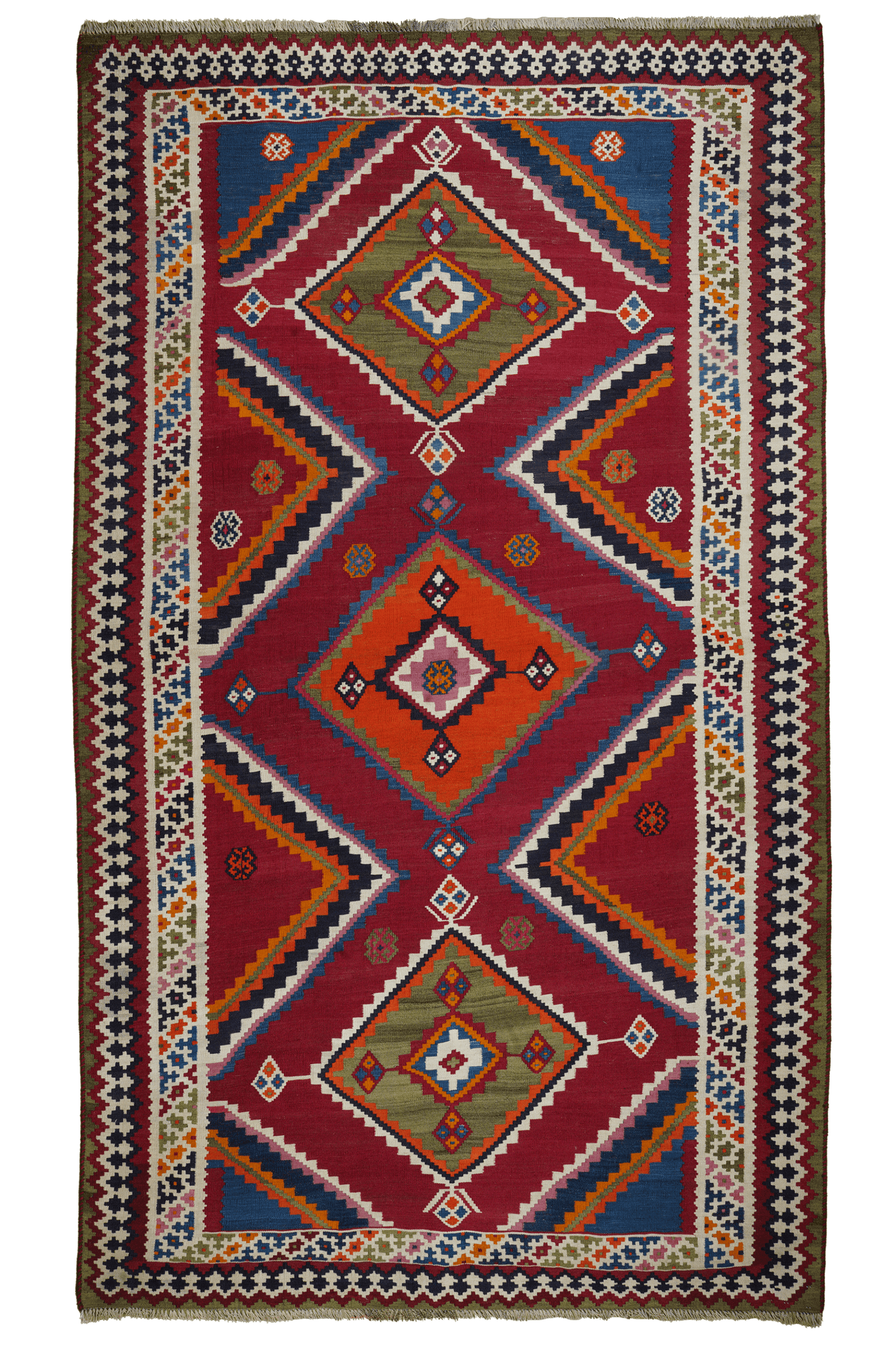 Kelim Gashgai Old — Handmade, 165x281 cm, Multicolor, 100% Virgin Wool | Main view