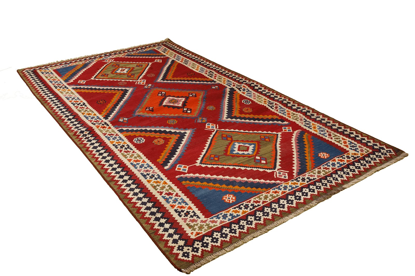 Kelim Gashgai Old — Handmade, 165x281 cm, Multicolor, 100% Virgin Wool | View 4