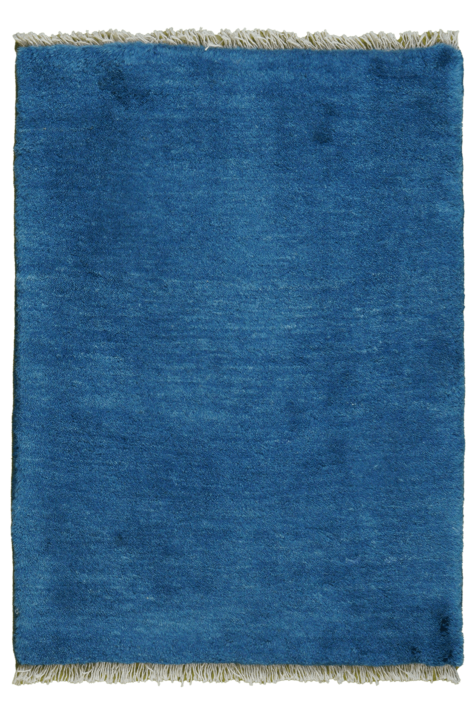 Gabbeh — Handgefertigt, 87x65 cm, Blau, 100% Virgin Wool | Main view