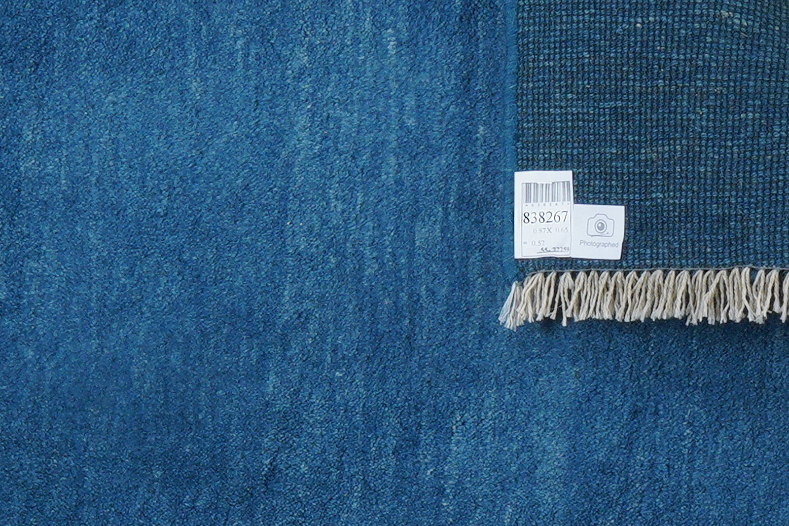Gabbeh — Handgefertigt, 87x65 cm, Blau, 100% Virgin Wool | View 7
