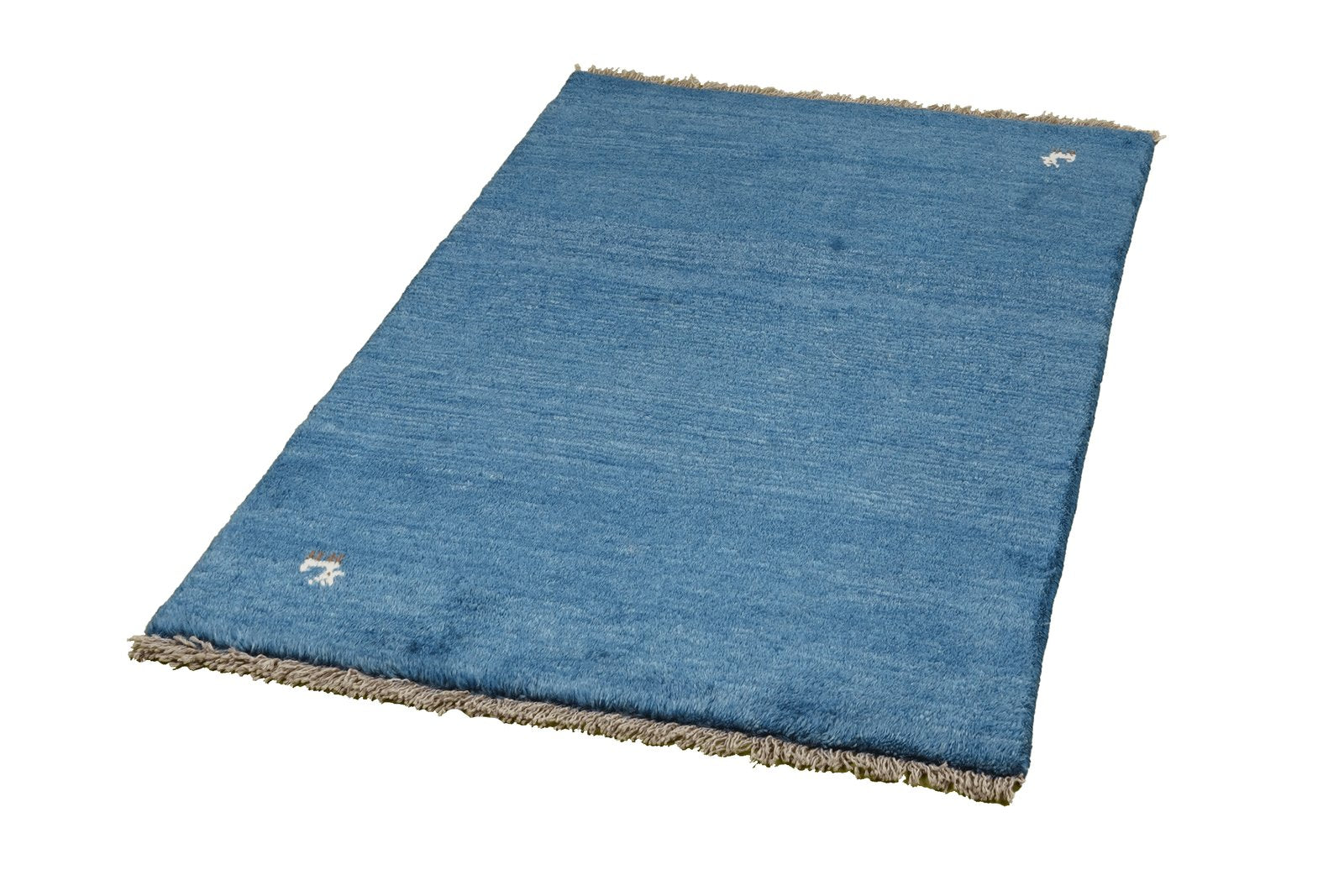 Gabbeh — Hand-knotted, 82x130 cm, Blue, 100% Virgin Wool | View 5