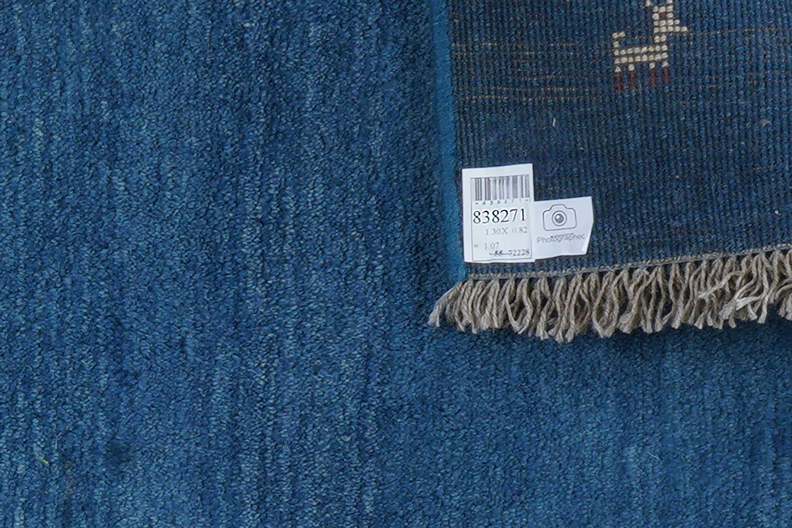 Gabbeh — Hand-knotted, 82x130 cm, Blue, 100% Virgin Wool | View 6
