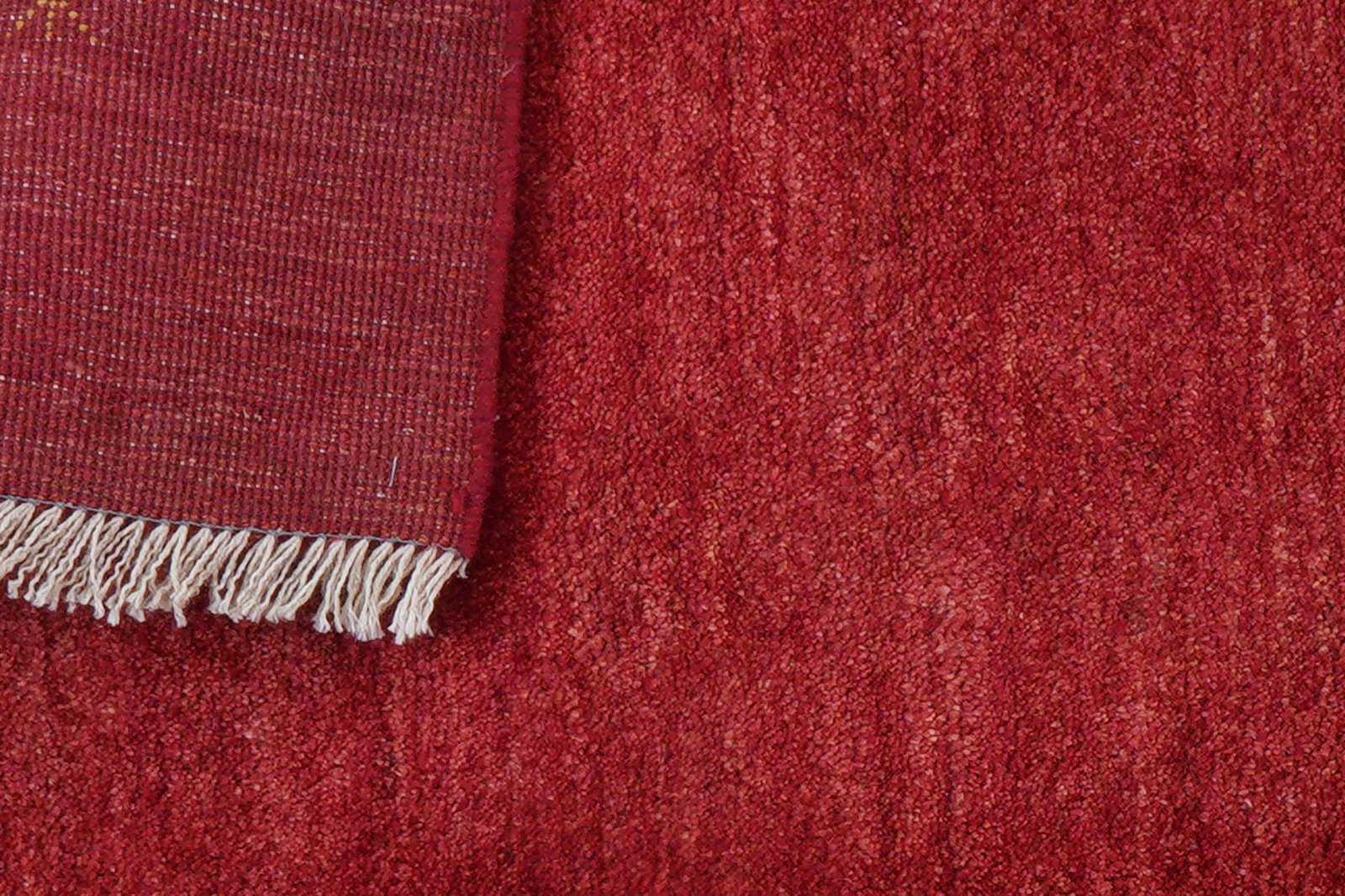Gabbeh — Hand-knotted, 130x173 cm, Red, 100% Virgin Wool | View 8