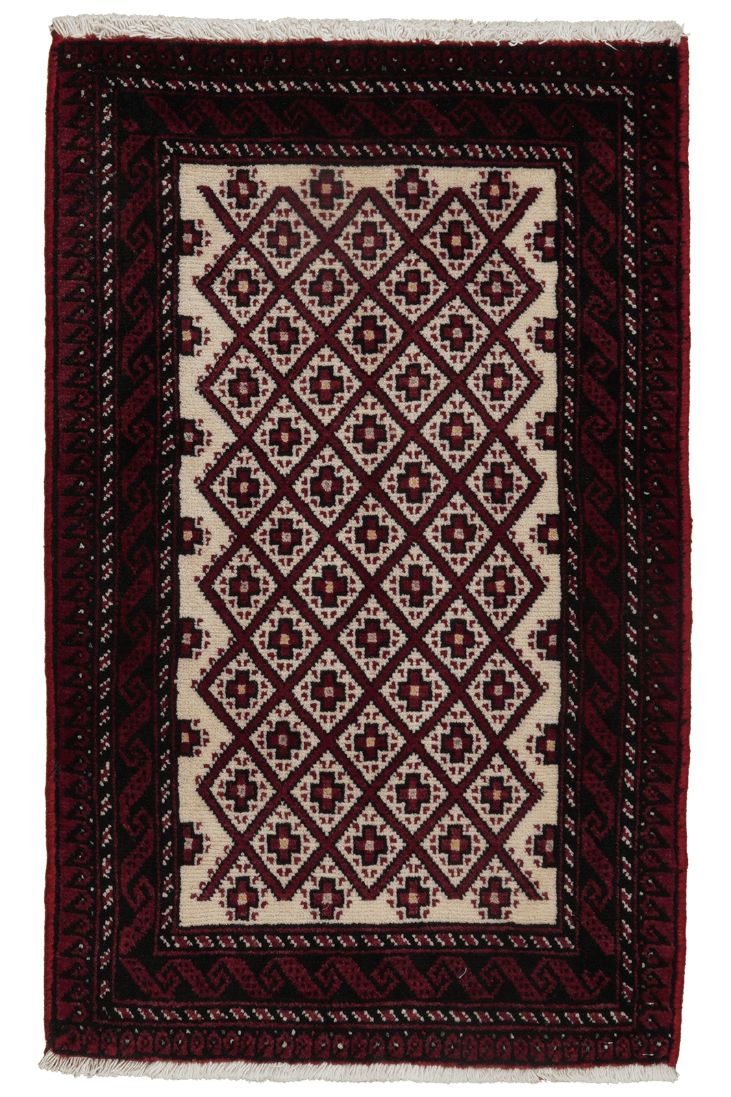 Belutch — Hand-knotted, 59x93 cm, Beige, 100% Virgin Wool | Main view