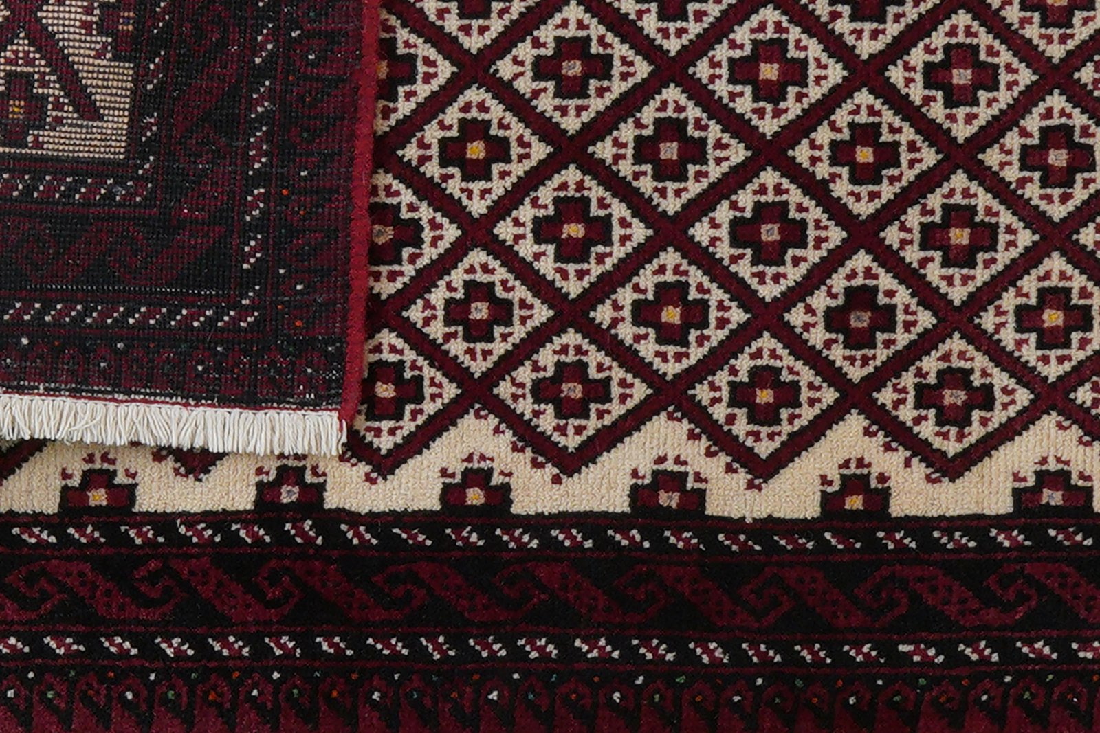 Belutch — Hand-knotted, 59x93 cm, Beige, 100% Virgin Wool | View 7