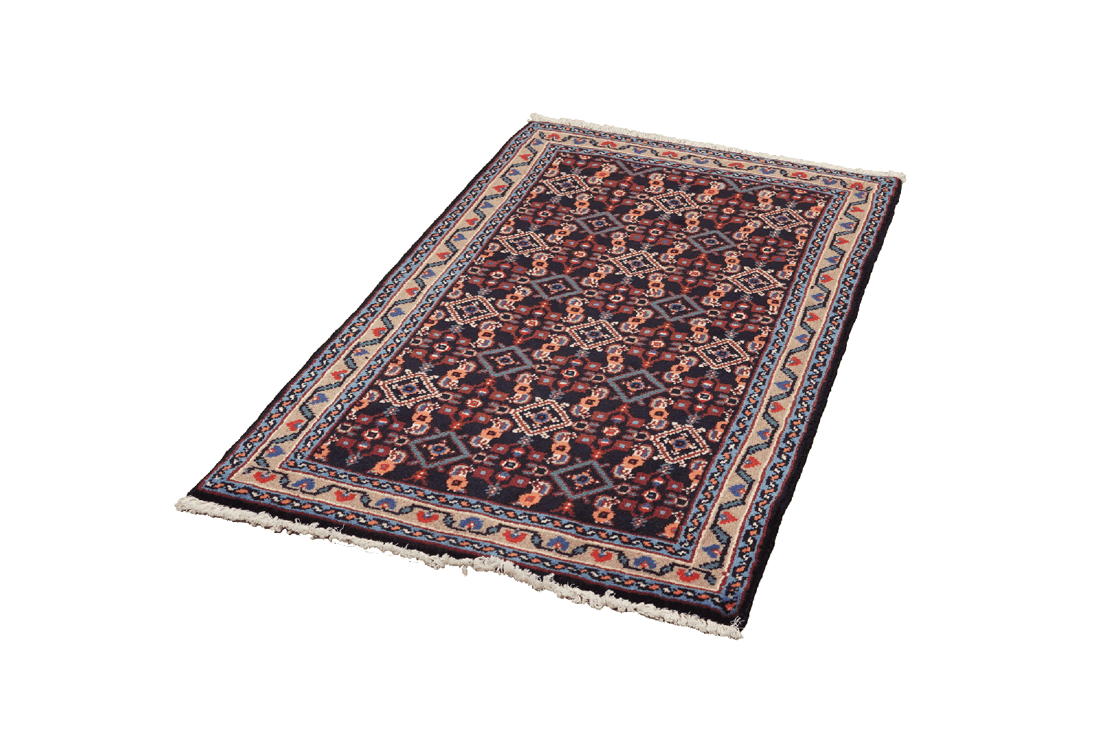 Hosseinabad — Hand-knotted, 75x120 cm, Blue, 100% Virgin Wool | View 5