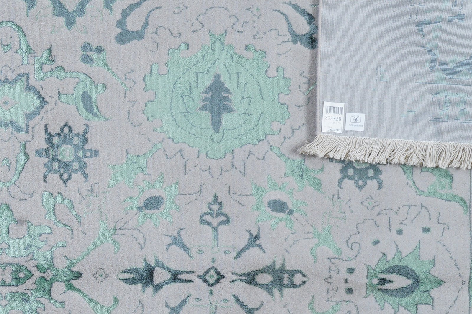 Paradayda — Hand-knotted, 172x235 cm, Blue, 70% Baumwolle, 30% Viskose | View 6