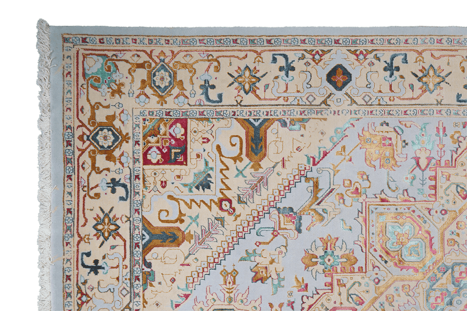 Paradayda — Hand-knotted, 202x292 cm, Beige, 70% Baumwolle, 30% Viskose | View 3