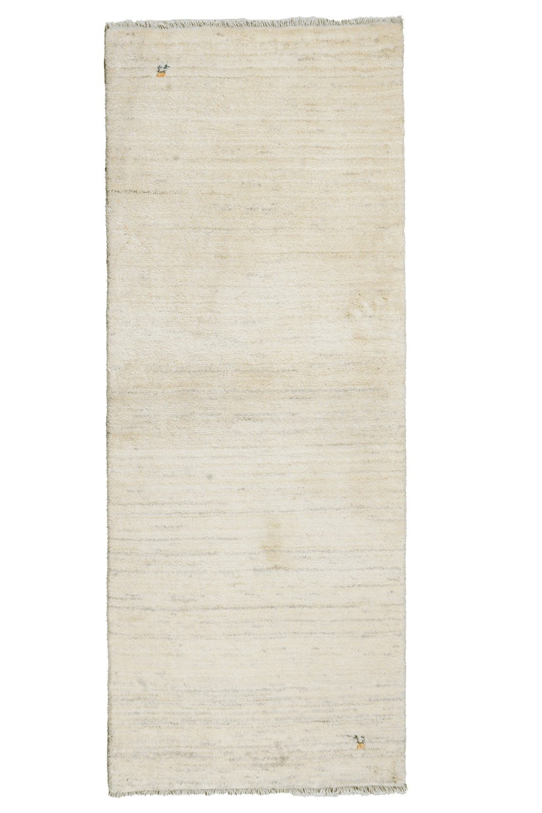 Gabbeh — Hand-knotted, 80x202 cm, Beige, 100% Virgin Wool | Main view