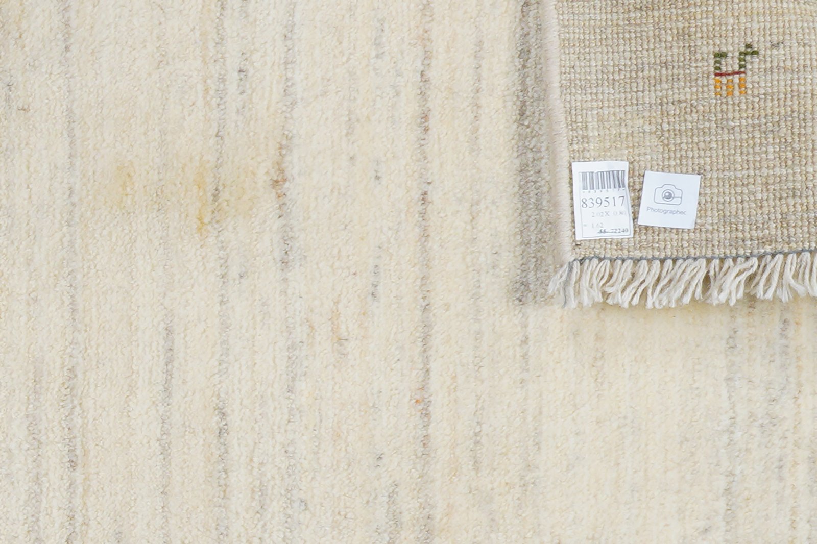 Gabbeh — Hand-knotted, 80x202 cm, Beige, 100% Virgin Wool | View 6
