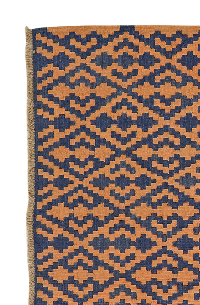 Kelim Gashgai — Handgefertigt, 195x157 cm, Beige, 100% Virgin Wool | View 4