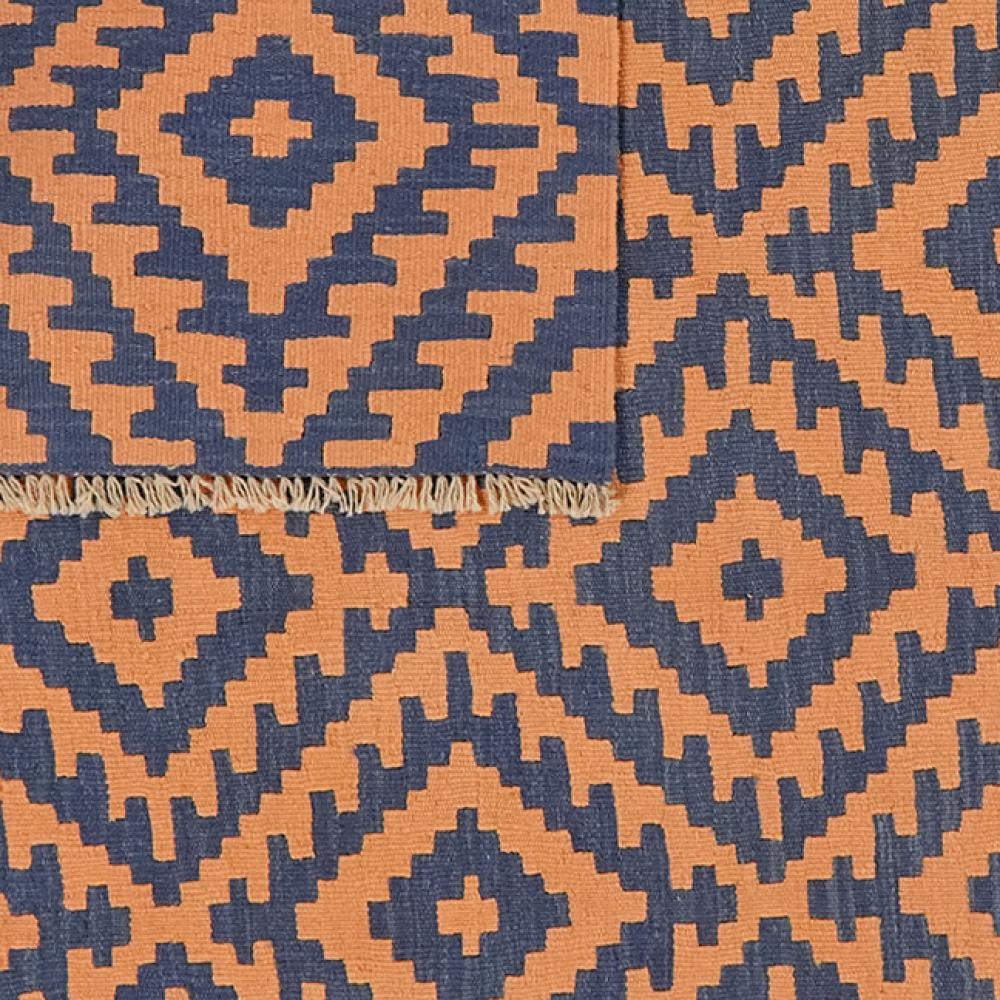 Kelim Gashgai — Handmade, 153x197 cm, Beige, 100% Virgin Wool | View 6