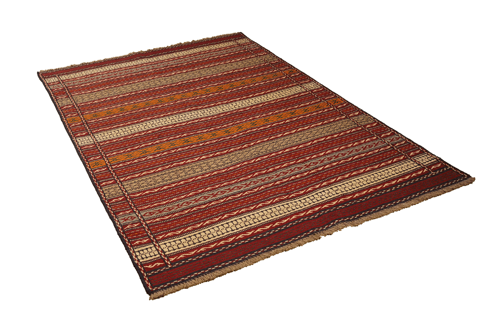 Kelim Kordi — Handmade, 147x199 cm, Multicolor, 100% Virgin Wool | View 4