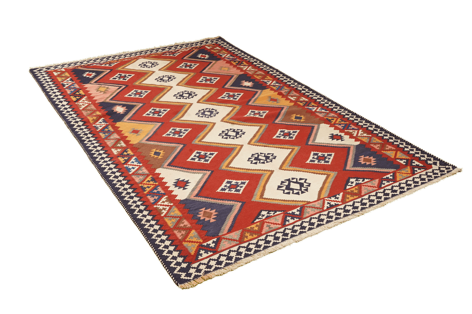 Kelim Gashgai Old — Handgefertigt, 246x159 cm, Bunt, 100% Virgin Wool | View 5