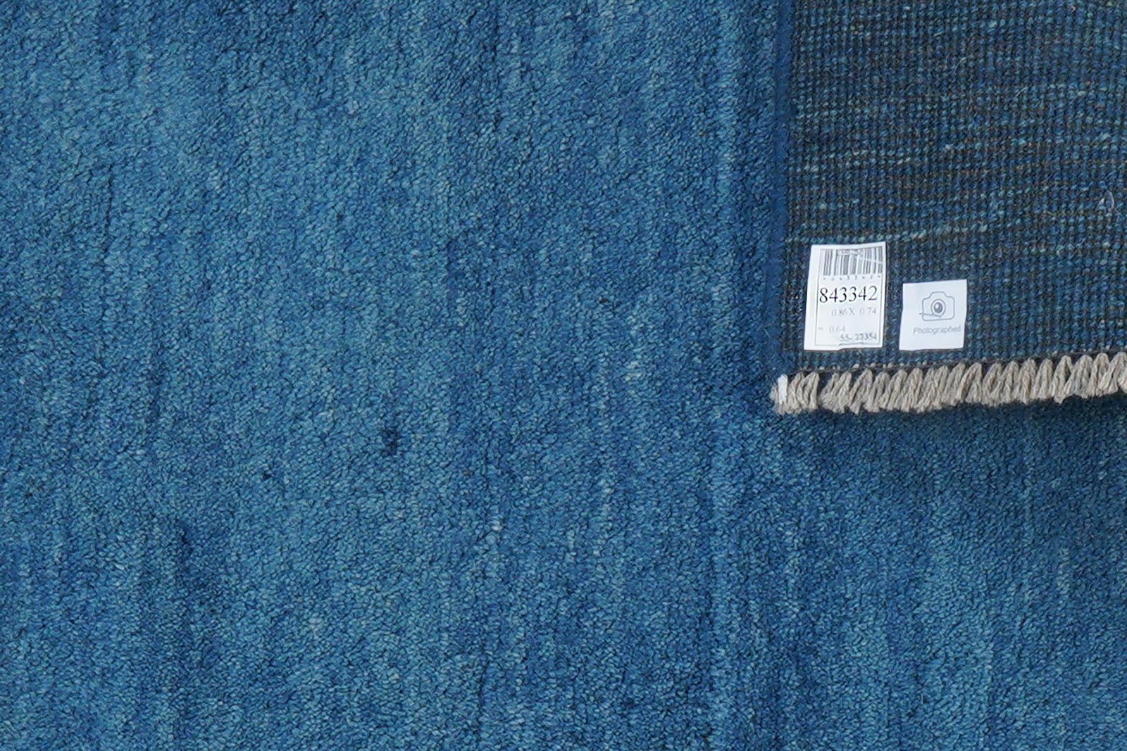 Gabbeh — Hand-knotted, 74x86 cm, Blue, 100% Virgin Wool | View 6