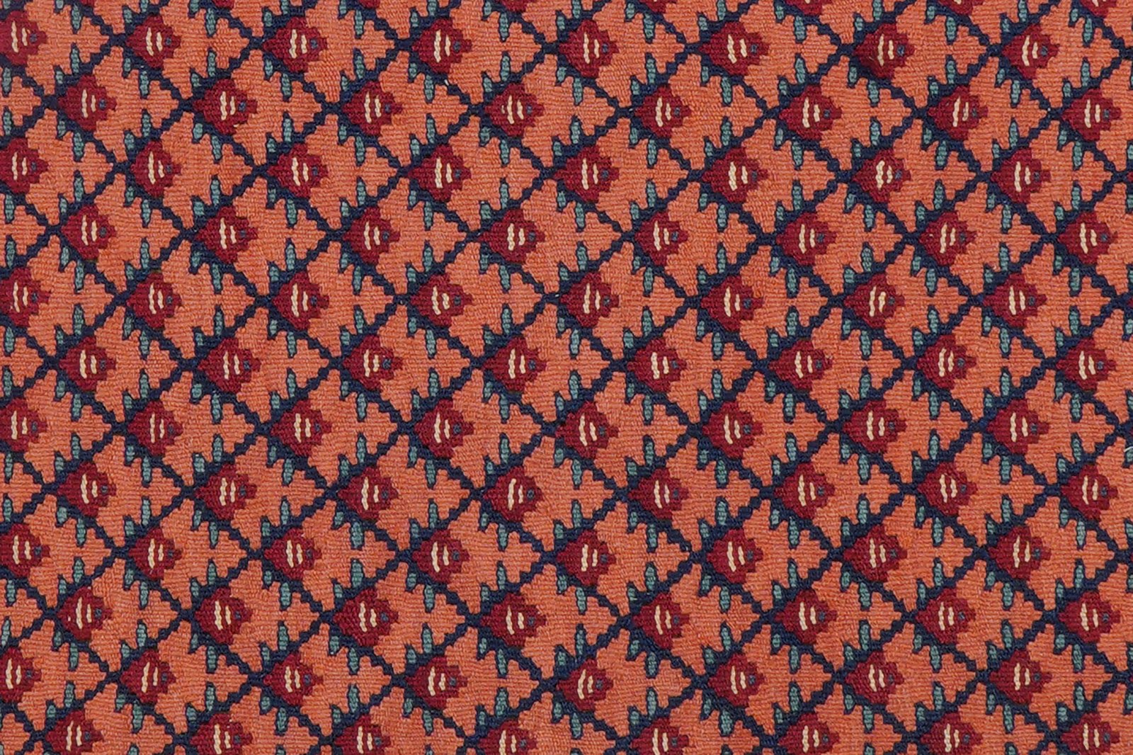 Kelim Senneh — Handmade, 107x147 cm, Pink, 100% Virgin Wool | View 6