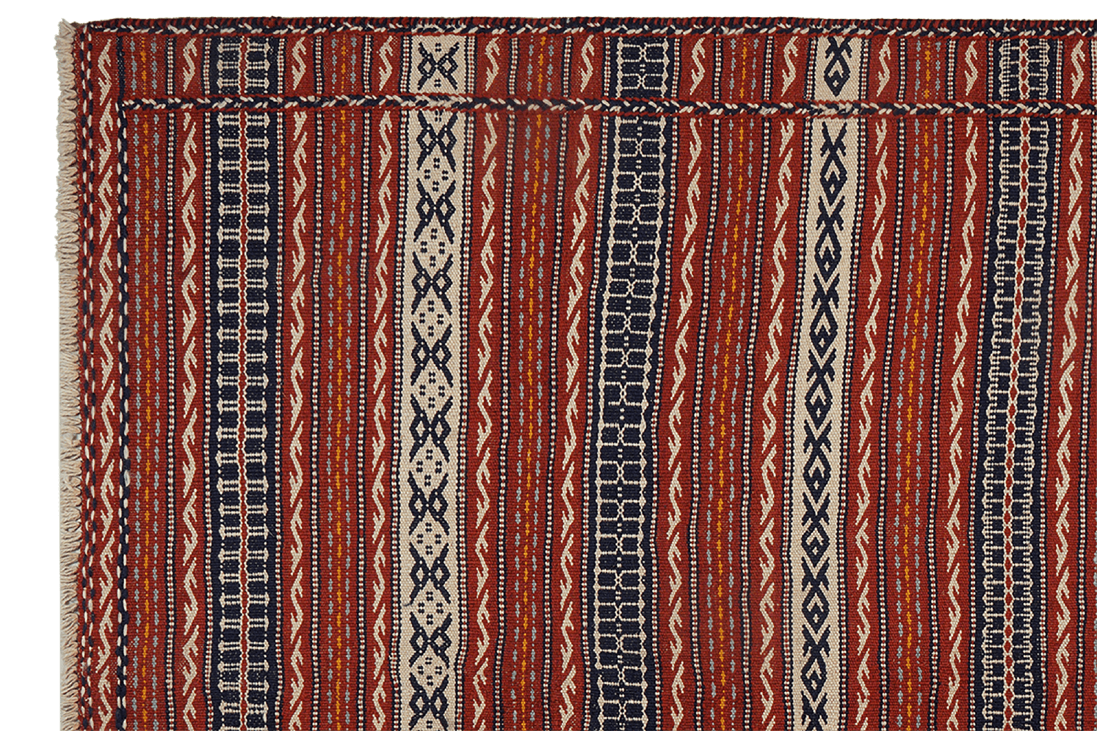 Kelim Kordi — Handmade, 169x244 cm, Beige, 100% Virgin Wool | View 3
