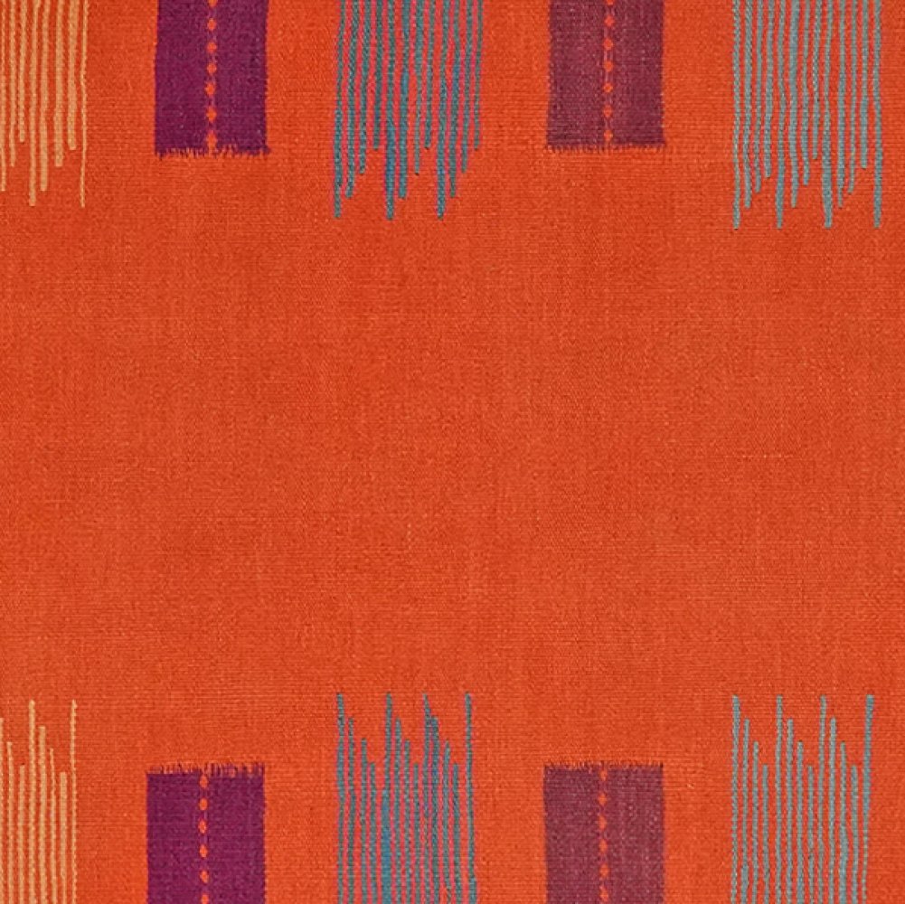 Kelim Gashgai — Handmade, 107x246 cm, Red, 100% Virgin Wool | View 4
