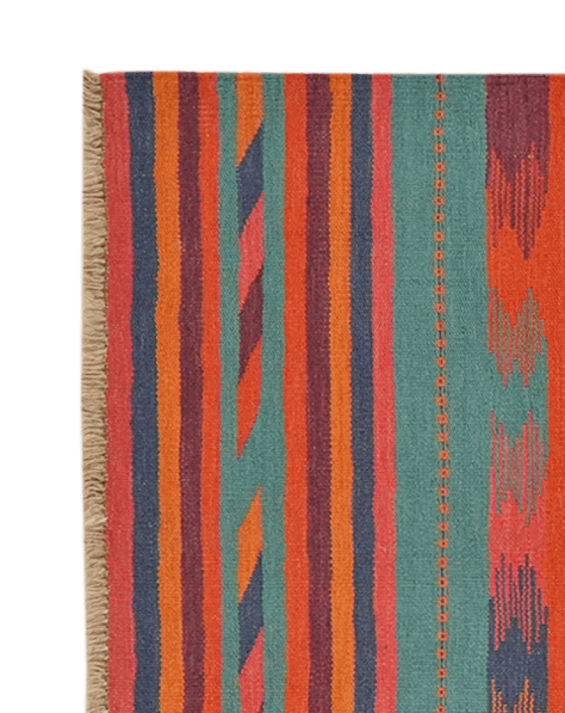 Kelim Gashgai — Handmade, 80x298 cm, Multicolor, 100% Virgin Wool | View 3