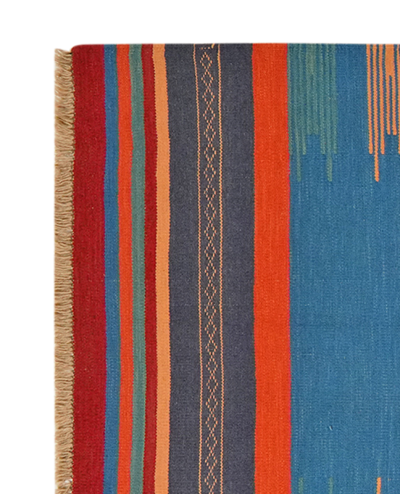Kelim Gashgai — Handgefertigt, 255x101 cm, Bunt, 100% Virgin Wool | View 4