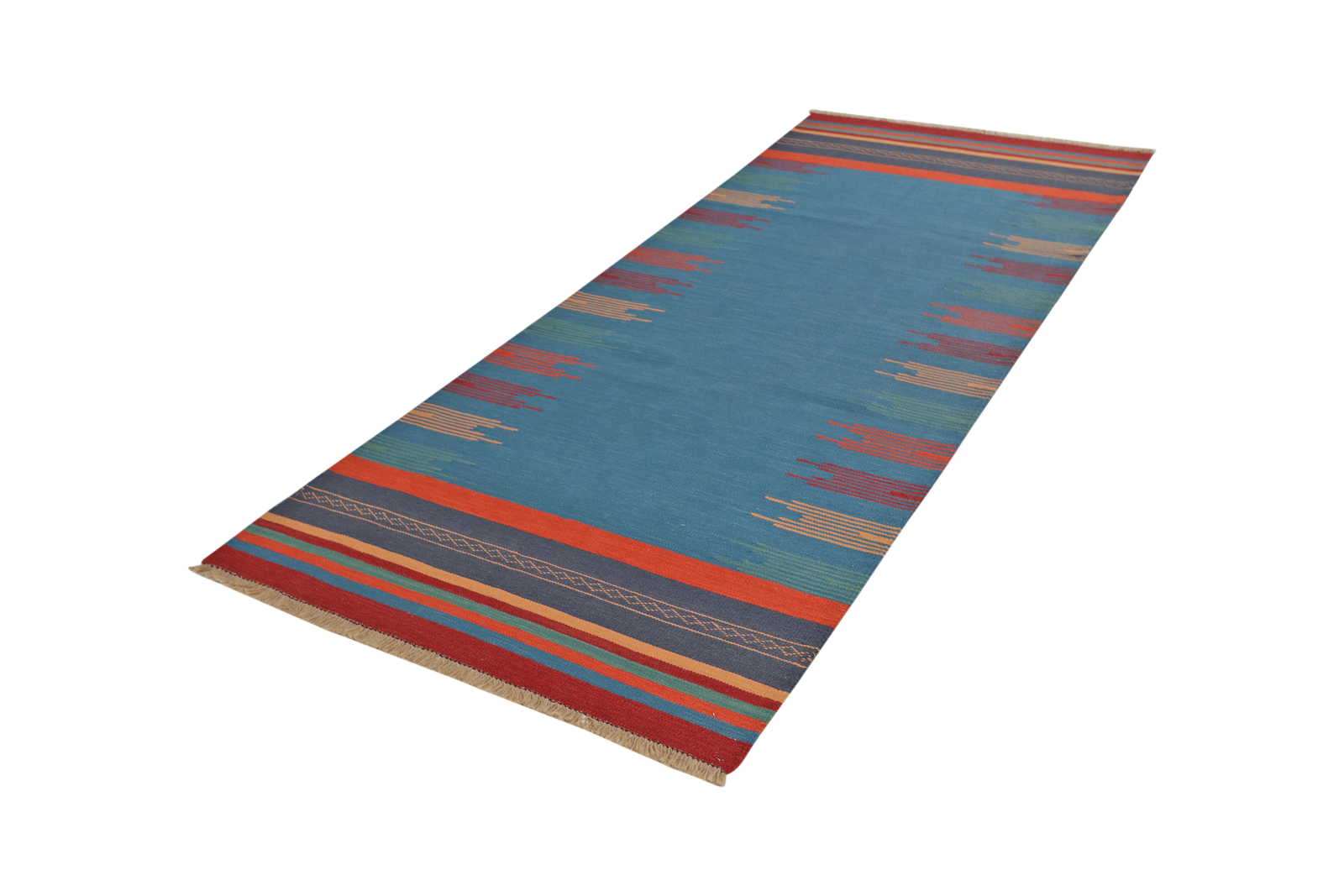 Kelim Gashgai — Handgefertigt, 255x101 cm, Bunt, 100% Virgin Wool | View 6