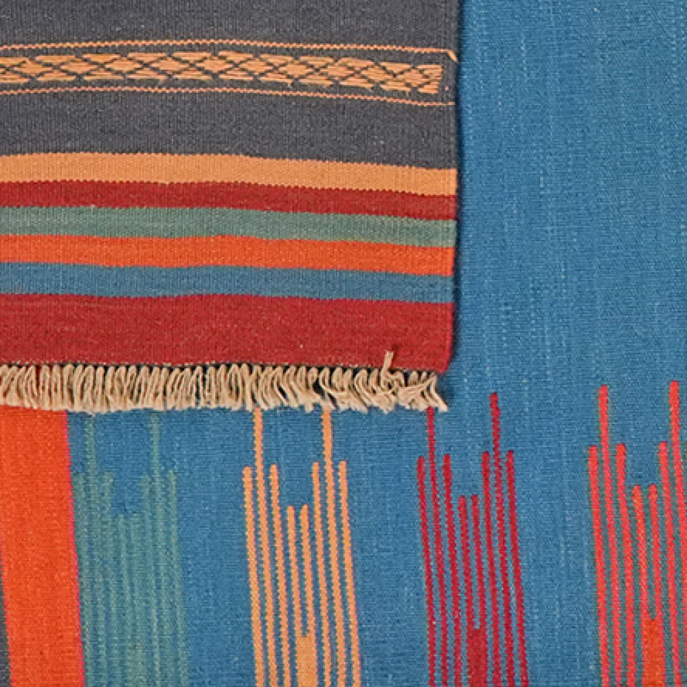 Kelim Gashgai — Handgefertigt, 255x101 cm, Bunt, 100% Virgin Wool | View 7
