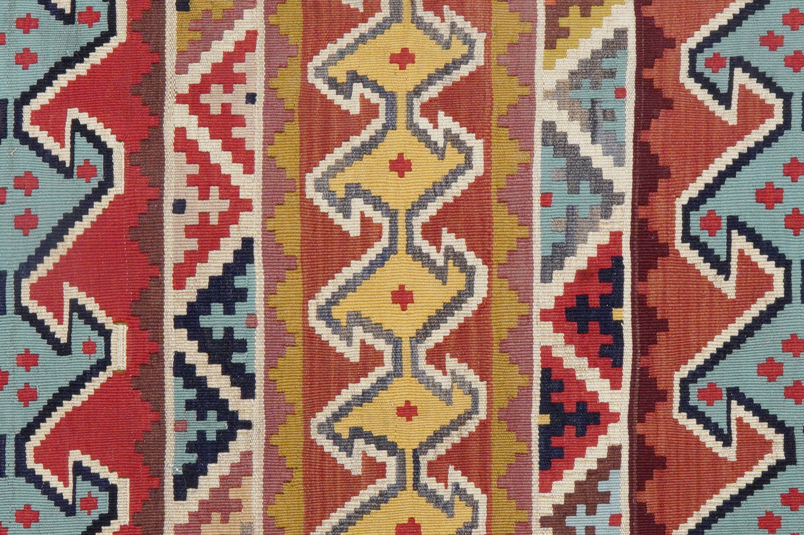 Kelim Gashgai Old — Handmade, 162x318 cm, Multicolor, 100% Virgin Wool | View 6