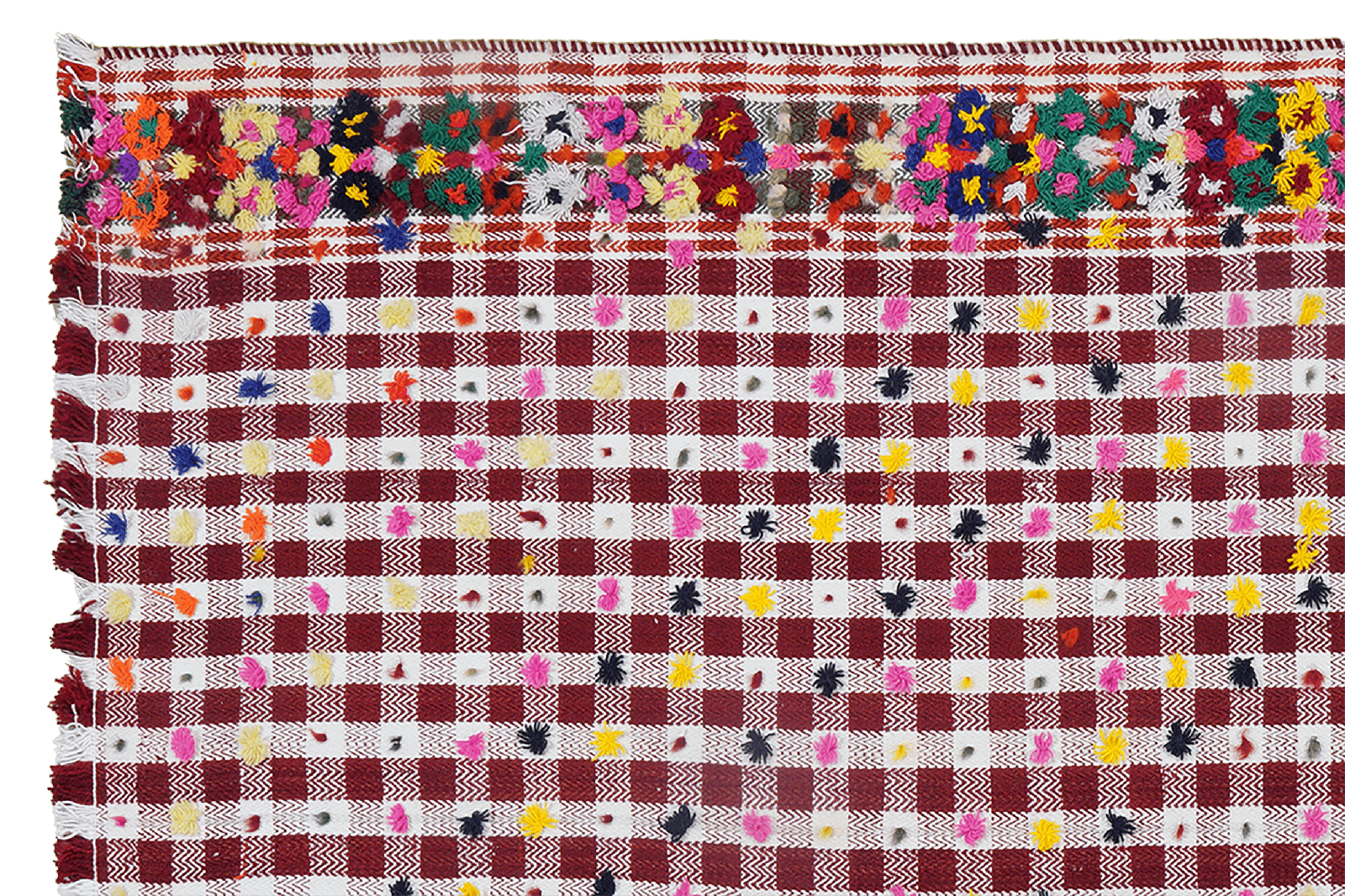Kelim — Handmade, 139x213 cm, Pink, 100% Virgin Wool | View 3