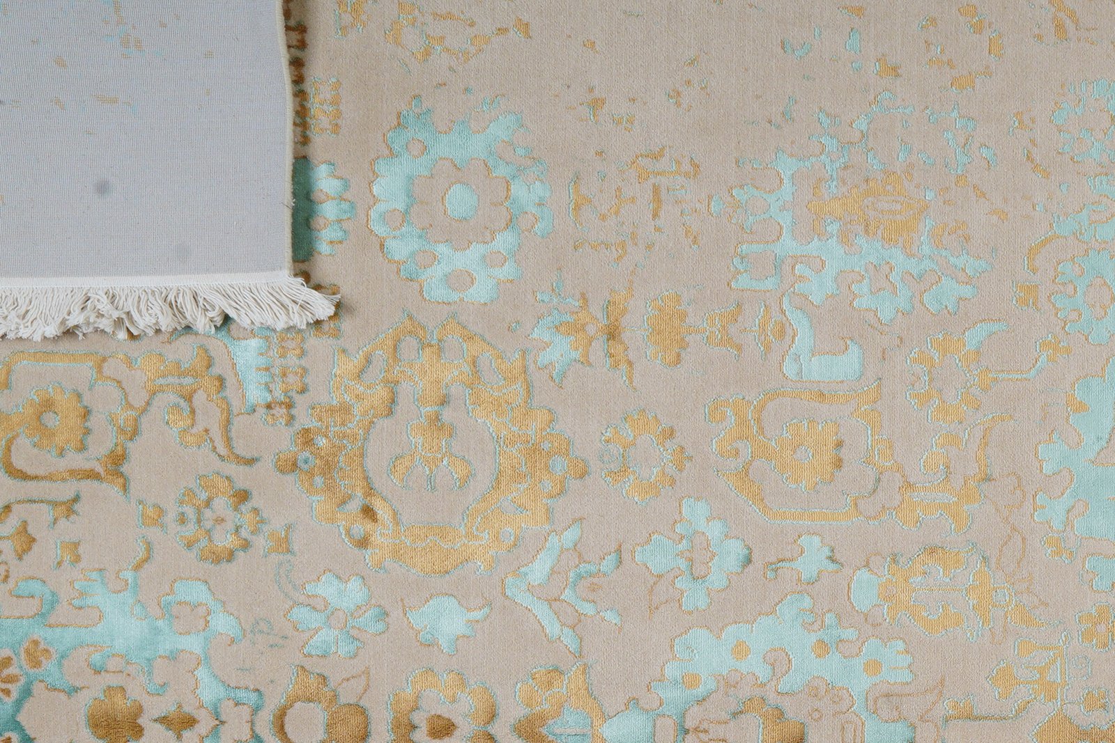Paradayda — Hand-knotted, 174x239 cm, Beige, 60% Viskose, 40% Baumwolle | View 8