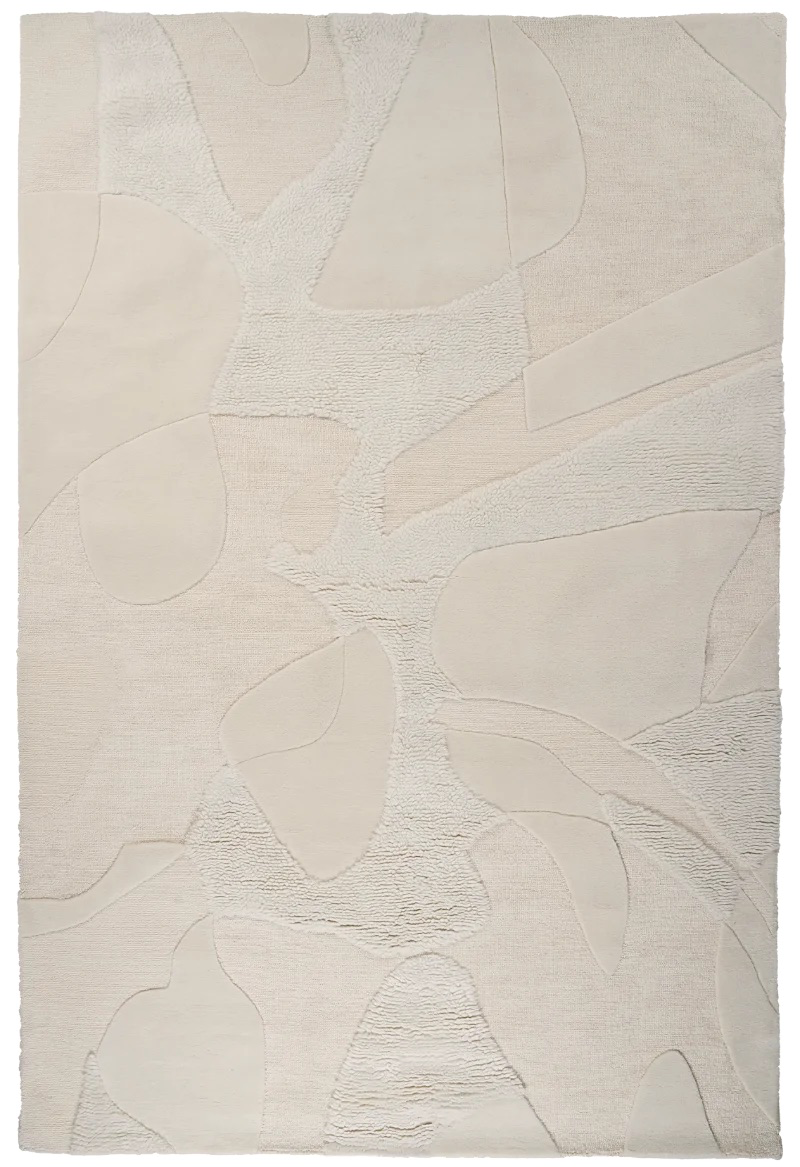 Desert Dune — Handgefertigt, 300x200 cm, Beige, 100% Virgin Wool | Main view