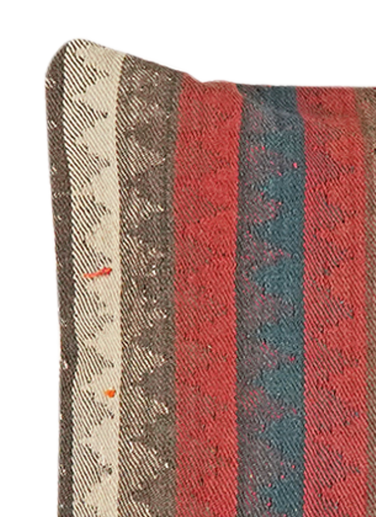 Kelim Kissen — Handgefertigt, 65x65 cm, Bunt, 100% Virgin Wool | View 4