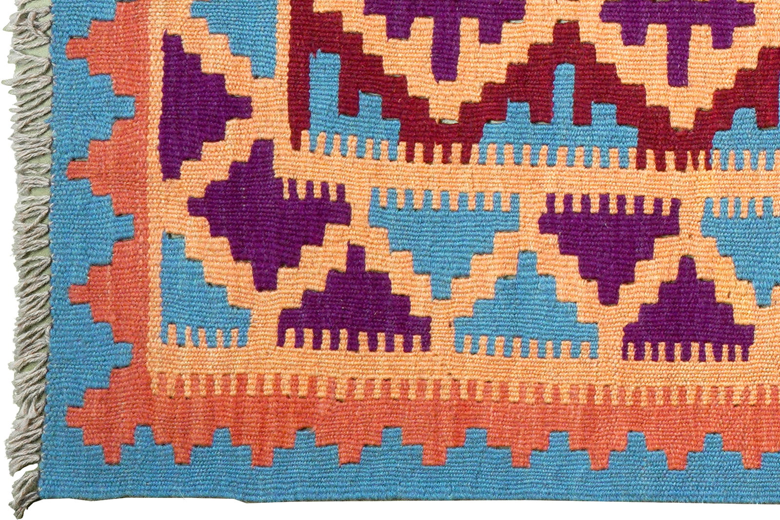 Kelim Gashgai — Handgefertigt, 179x122 cm, Beige, 100% Virgin Wool | View 4