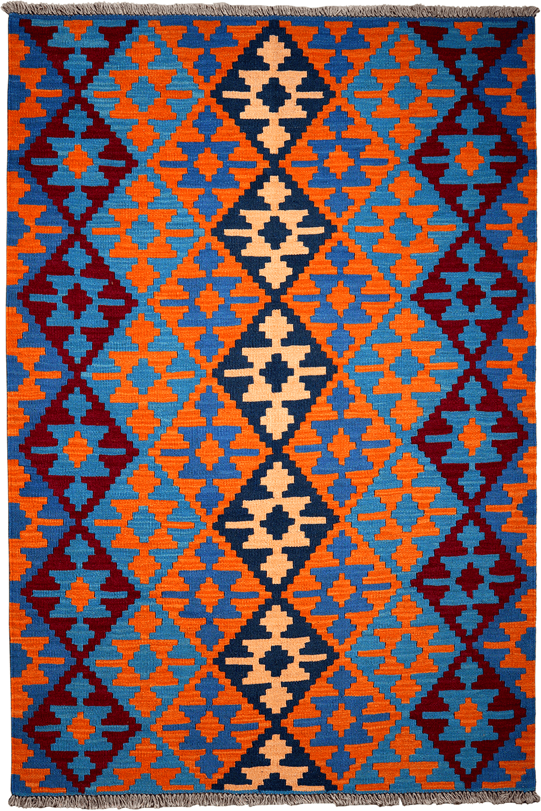 Kelim Gashgai — Handmade, 124x185 cm, Multicolor, 100% Virgin Wool | Main view