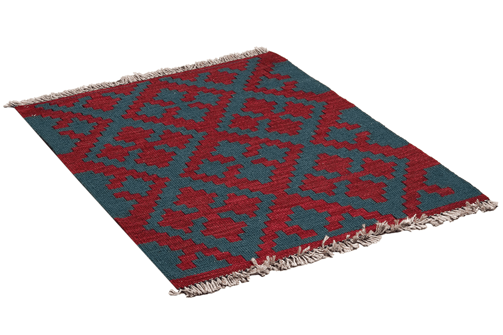 Kelim Gashgai — Handmade, 67x81 cm, Red, 100% Virgin Wool | View 4