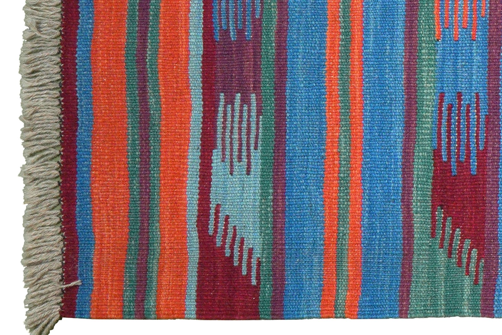 Kelim Gashgai — Handmade, 64x190 cm, Multicolor, 100% Virgin Wool | View 3