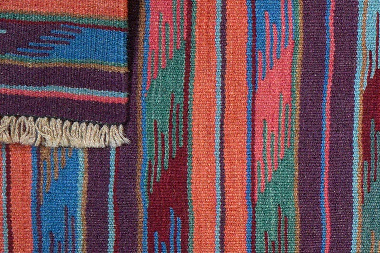 Kelim Gashgai — Handmade, 64x190 cm, Multicolor, 100% Virgin Wool | View 6