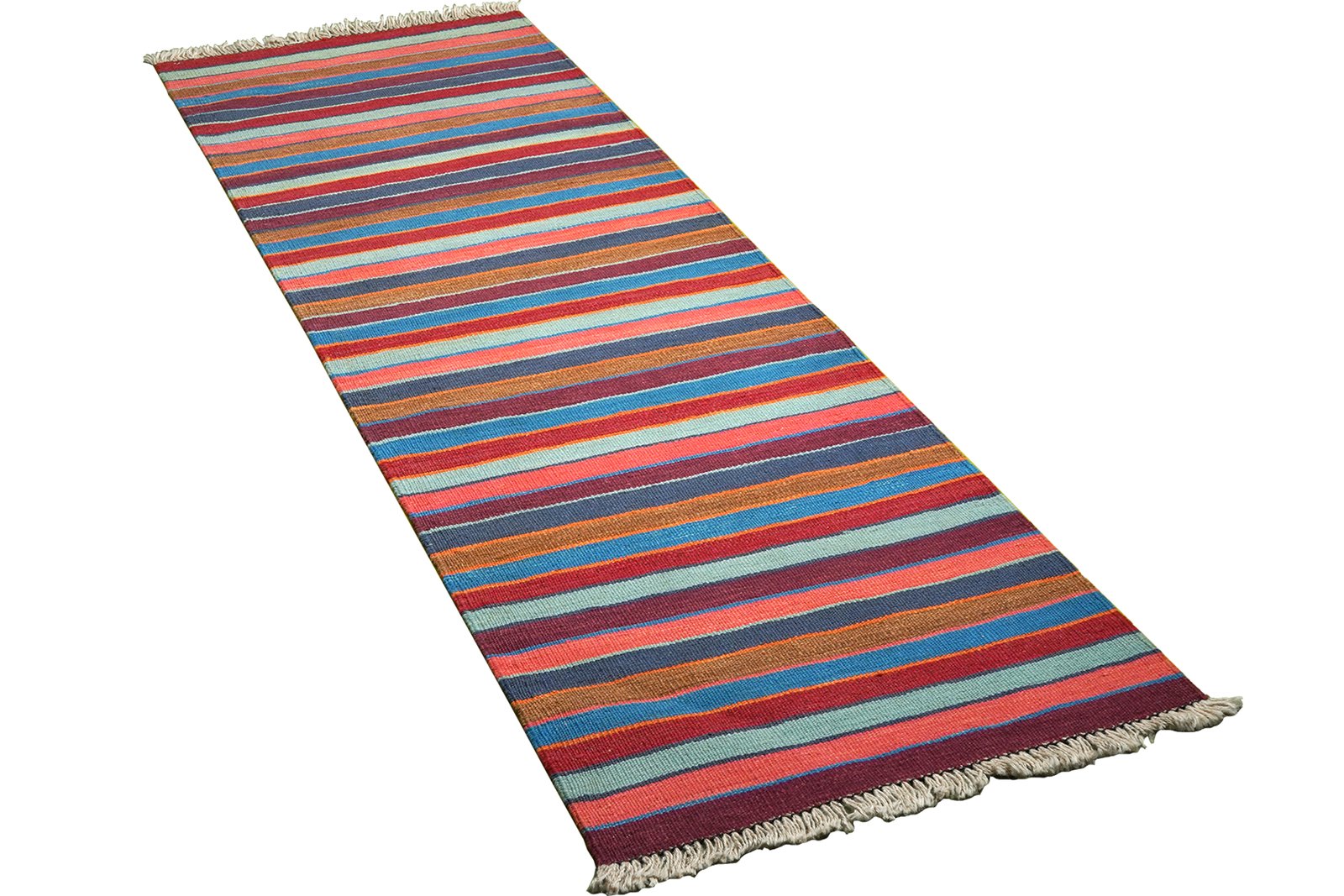 Kelim Gashgai — Handmade, 61x198 cm, Multicolor, 100% Virgin Wool | View 4
