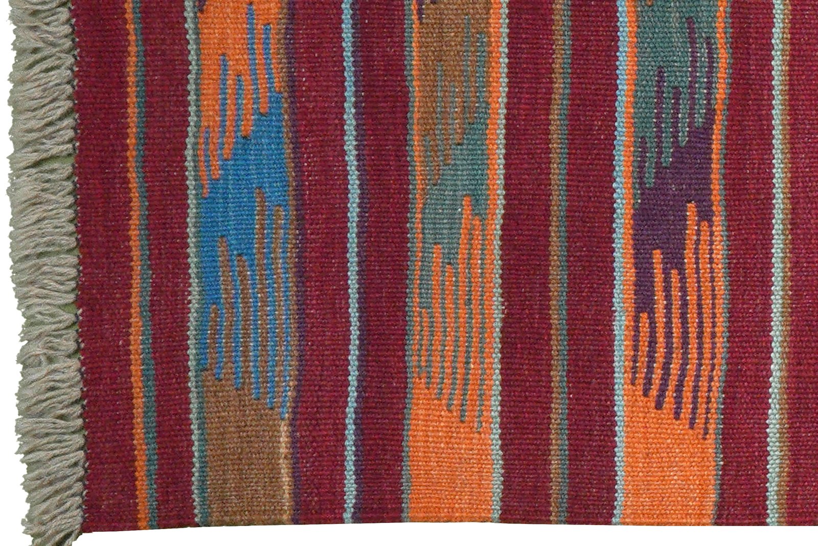 Kelim Gashgai — Handmade, 68x197 cm, Multicolor, 100% Virgin Wool | View 3