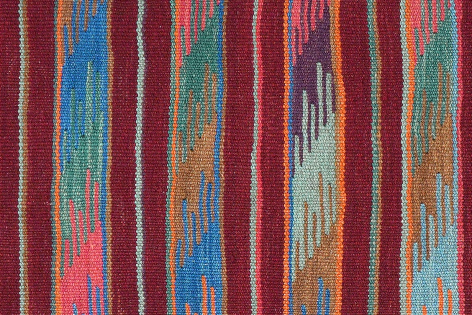Kelim Gashgai — Handmade, 68x197 cm, Multicolor, 100% Virgin Wool | View 5