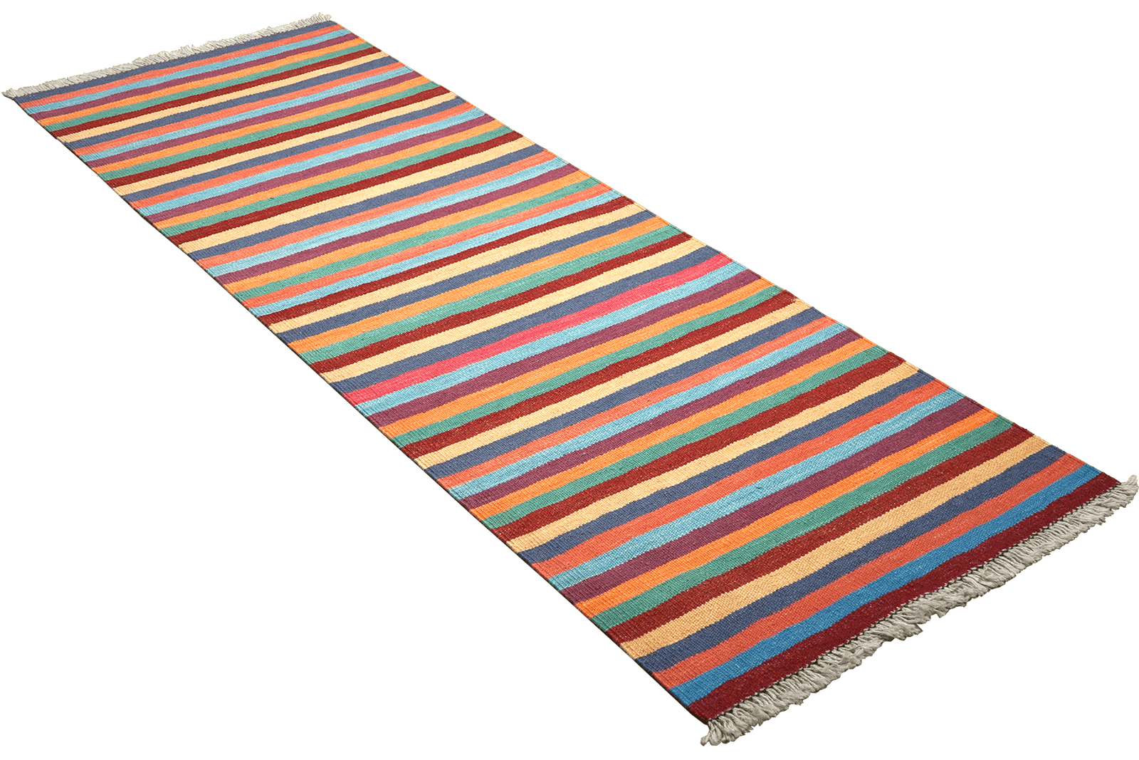Kelim Gashgai — Handmade, 66x193 cm, Multicolor, 100% Virgin Wool | View 4