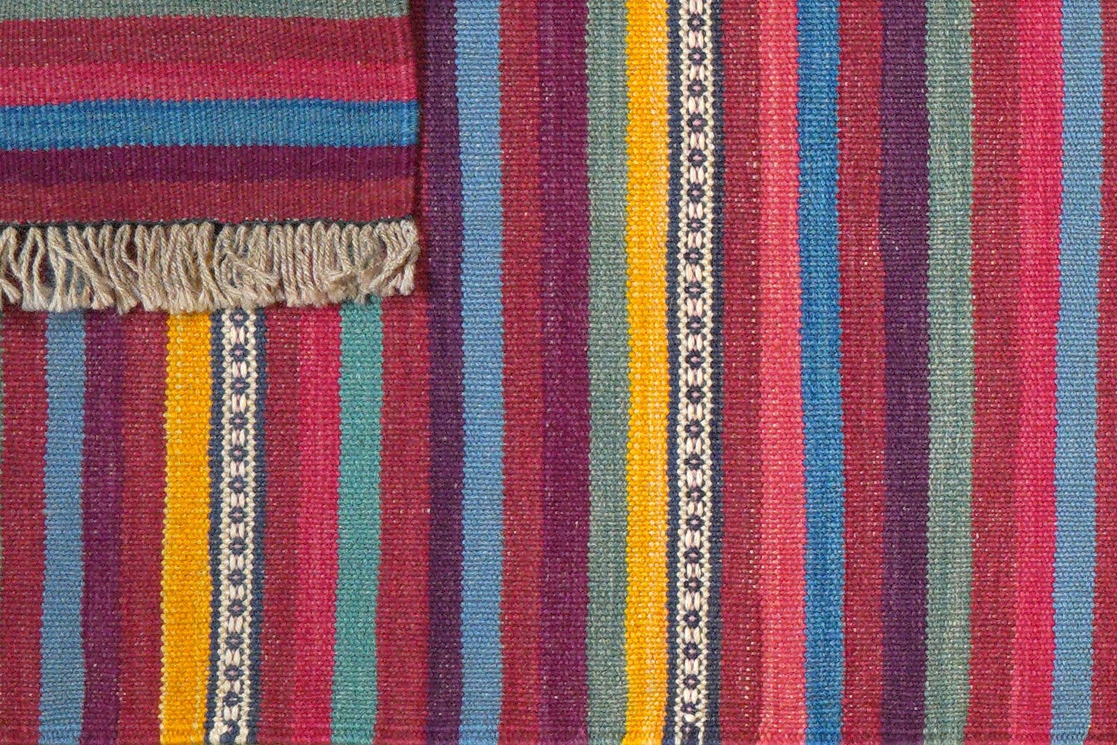 Kelim Gashgai — Handmade, 61x202 cm, Multicolor, 100% Virgin Wool | View 6